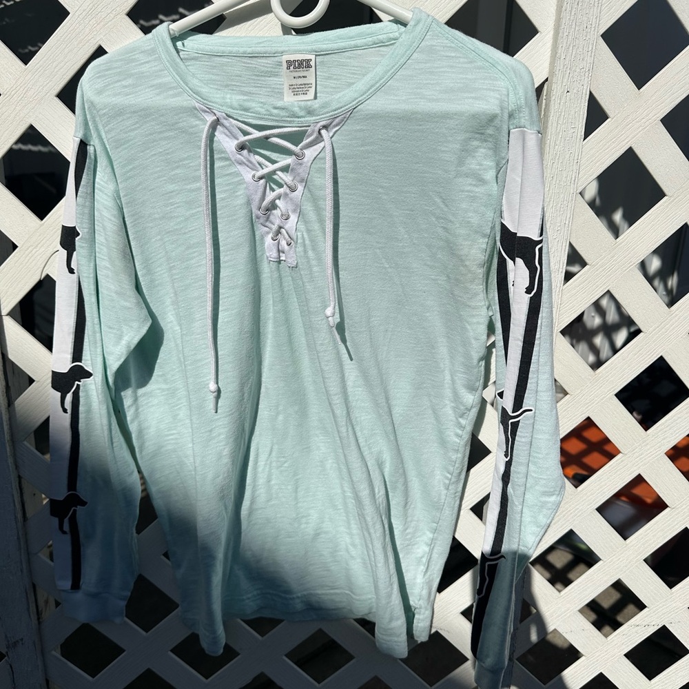 Mint PINK laced long sleeve
